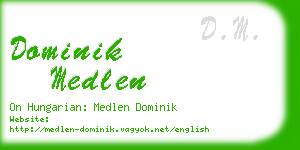 dominik medlen business card